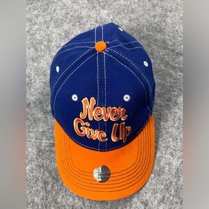 WWE John Cena "Never Give Up" blue and orange adjustable baseball cap
